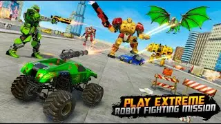 Monster Truck Robot Wars &ndash; New Dragon Robot Game Game Hippo Studio Gameplay 1