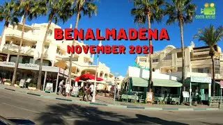 Benalmadena, Puerto Marina, Driving Tour, November 2021, Malaga, Costa Del Sol, Spain
