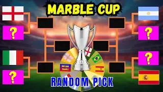 🎲 MARBLE CUP &ndash; RANDOM PICK | Marble Football Tournament Simulation