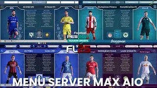 Menu Server Max AIO Season 2025/26 - PES 2021 & Football Life 2025