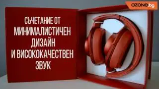 Слушалки Sony MDR-100AAP с микрофон - сини