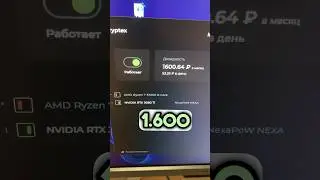 Income in rubles from one video card in mining #mining #mine #miningonvideocard