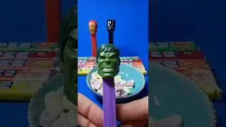 ASMR Dispenser Pez 🍬 Marvel: Hulk 🧌#pez #marvel