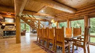 Outstanding Executive Log Home For Sale In Northern Illinois