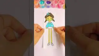 Membuat mainan dari kertas 😱😧😋 | Toca life world | paper magic trick #shorts #magictricks
