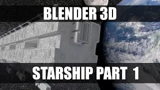 Blender 3d Starship Timelapse Part 1