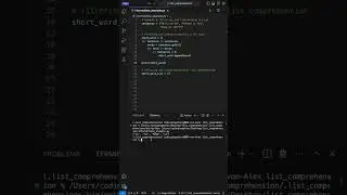 Transform and filter a list of strings with LIST COMPREHENSION #python  #programming #coding