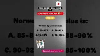 AIIMS MCQ | Basic Question But Tricky#trickymcq #nursing #norcetmcq #nursingexam #staffnurse