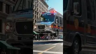 2️⃣ &ldquo;Next-Gen U.S. Ambulance &ndash; Flying Emergency Rescue 2099 🏙️🚨&rdquo;#ambulance #flying #futures
