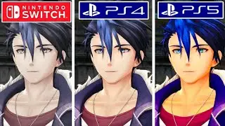 Сравнение графики игры The Legend of Heroes Trails Beyond the Horizon на PS4, PS5 и Nintendo Switch.