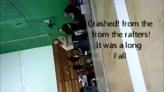 Twister Micro Cam Heli at Deeside Indoors - Crash from on board Jan 2012