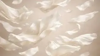 4K FLOATING SILK TV Background - Abstract Petals Motion - 1 Hour Soft Aesthetic / TV Frame