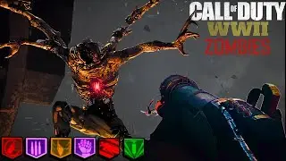 (!Shorts!) BEATING EVERY COD ZOMBIES EASTER EGG IN 2025 -  THE SHADOWED THRONE (COD WWII ZOMBIES)