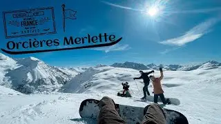 Orcières Merlette 1850 snowboard ski snowpark 2024 | Alps France