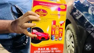 Euro Diamond Shine-Car Care Kit demo at petrol pump