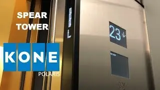 KONE Polaris Destination Dispatch Traction Elevators-Spear Tower-San Francisco, CA