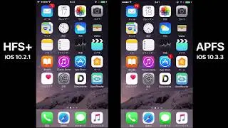 HFS+(iOS 10.2.1) and AFPS(iOS 10.3.3) Copy Speed