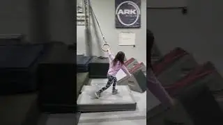 Sage running ninja course at ark gym age 7