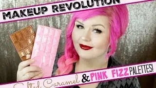Makeup Revolution Salted Caramel & Pink Fizz Palettes | Swatches