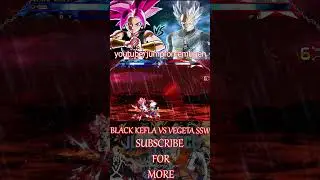 BLACK KEFLA VS VEGETA SSW #dragonball #jumpforceandroidmugen #anime