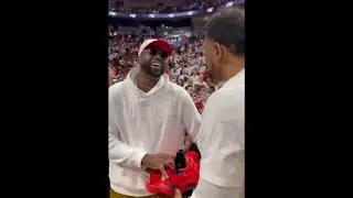 Dwyane Wade laughs at Udonis Haslem for giving him his 