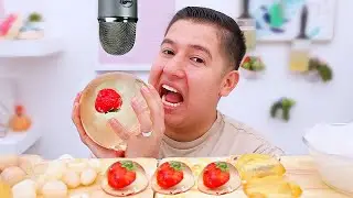 Clear Foods ASMR. Raindrop Cake, Aloe Vera and more!