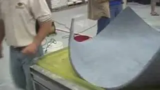 Bending Concrete into Furniture Wood looking Table