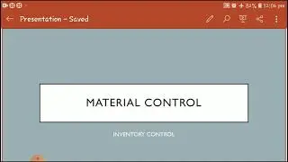 B.com-I,paper-I, Material control: FIFO method