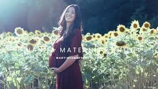 Golden Hour Maternity Shoot | Sunflower Fields & Mountain Views | Waterrock Knob | Blue Ridge Pkwy