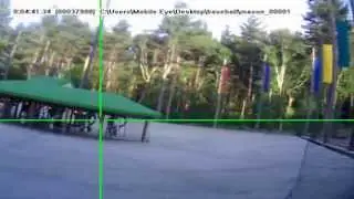 ASL Eye Tracking: Batting practice being tracked by the Mobile Eye-XG