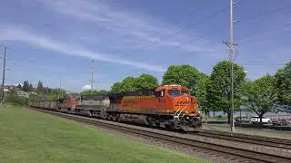 5 2 2018 Trains, Blurry, @ Old Town Tacoma, WA 4K