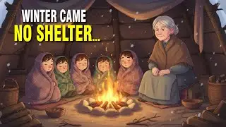 Snow Fell Overnight | Grandmother Builds a Winter Shelter for the Poor Family ❄️ | Ghibly Style