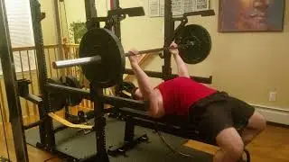 Bench Press with Monolift Attachment on the Force USA MyRack Power Rack