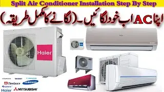 Split Air Conditioner Installation Full Video Step By Step in Urdu/Hindi | National Tech