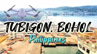 Magnificent aerial view of Tubigon, Bohol, Philippines