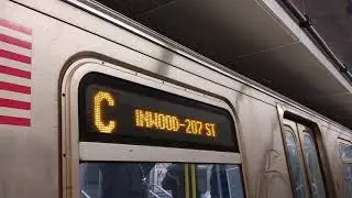Exclusive : R160 C Train to Inwood 207 Street and Far Rockaway