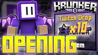 I UNBOXED 10+ TWITCH SPINS IN KRUNKER! (TWITCH DROP OPENING!)