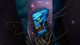 Capturing the essence of an otherworldly being 🪐 #alienart #digitalspeedart #conceptart #art