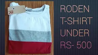 T-Shirt Color Block Men Round Neck White, Maroon