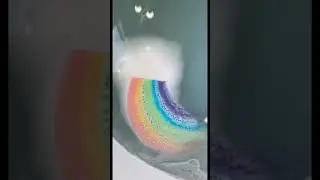 I Bought The Viral Rainbow Bath Bomb😱 #Shorts