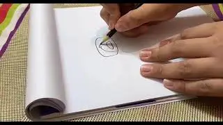 Easy drawing for beginners A girl (backside) wearing BTS Merch