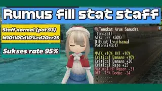 Fill stat Staff normal M10i10cd10cd20cr25. Sr95% | Toram online