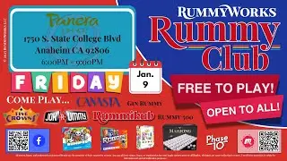 2026-01-09: Friday Evening Rummy Club at Panera Bread in Anaheim