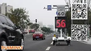 Road Safety Control Solar Portable Radar Speed Signs