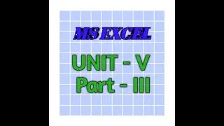 UNIT V PART 3