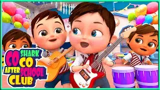 I'm a Music man 🥁🎸🎹 + More Kids Songs & Nursery Rhymes | Coco Shark After School Club #childrensongs