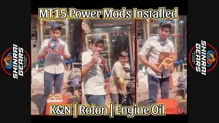 MT15 Maintenance & Performance Mods &mdash; Engine Oil + K&N + Rolon Sprocket | Shinrai Gears Delhi