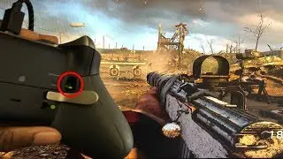 XBOX ELITE + SEMI AUTOMATICS = UNFAIR... (FASTEST TRIGGER FINGER) - COD WW2