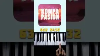 Kompa pasi&oacute;n - Frozy &bull; very easy piano tutorial #piano #pianolessons #tutorial