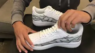 NIKE AIR FORCE 1 SKELETON * SKELETAL FORCE x KITH TREATS TEE GLOW in the DARK UNBOXING